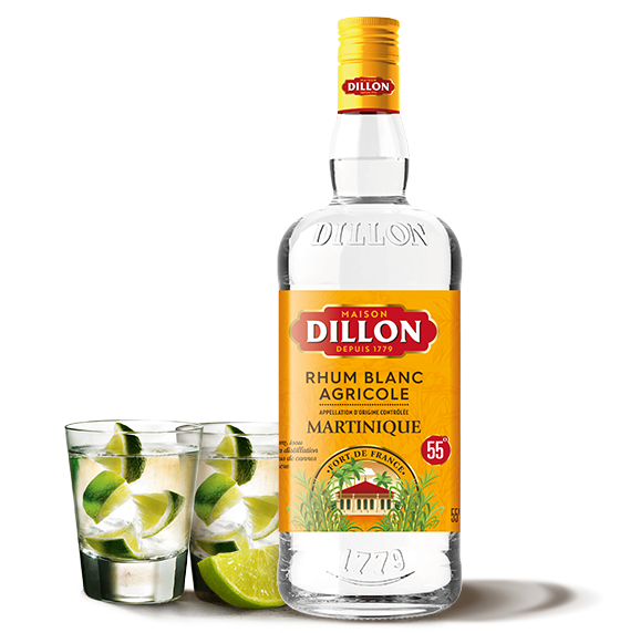 Rhum blanc Dillon 55° - Rhum martiniquais agricole