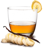Cocktail Rhum banane vanille au miel